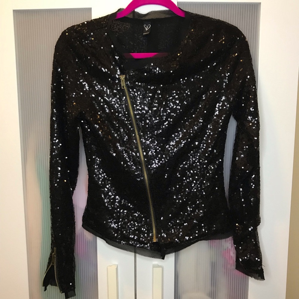 Sequined Windsor Moto Jacket